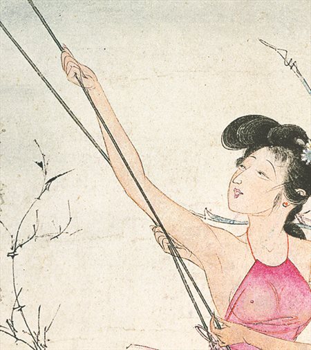 罗庄-胡也佛的仕女画和最知名的金瓶梅秘戏图